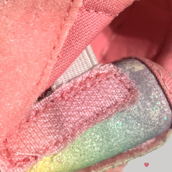 Wonder Nation Girls Size 3 multi color Sparkle sneakers - Picture 6 of 7